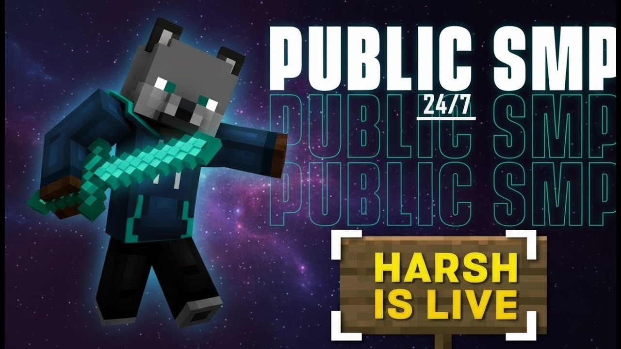 Minecraft SMP LIVE | PUBLIC SMP 24/7 JAVA + BEDROCK | PLAYING IN McFleet #live #minecraft