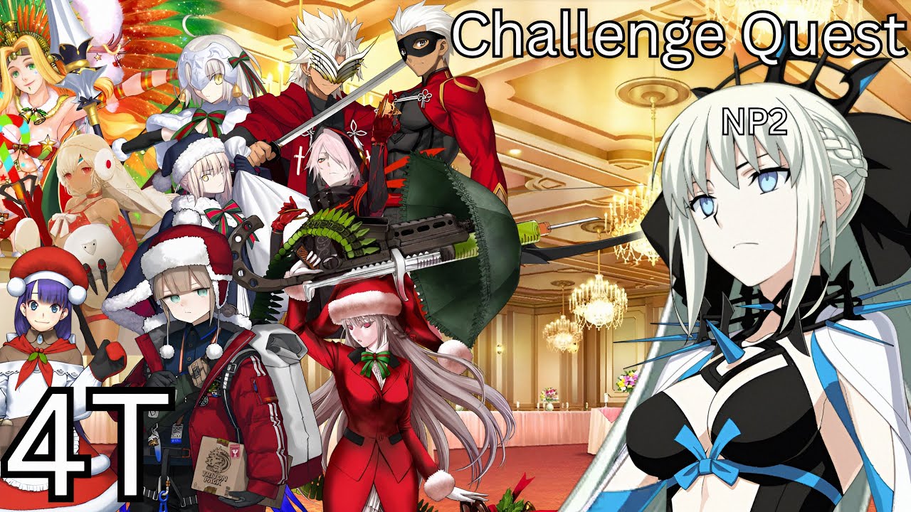 [FGO NA] NP2 Morgan 4T CQ | Christmas 2025 Challenge Quest