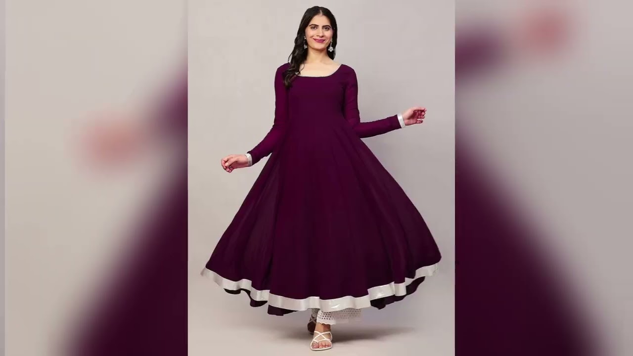 New anarkali frocks suit design 👗👗🌷🌷🌷🌷#Sr creation #youtube...