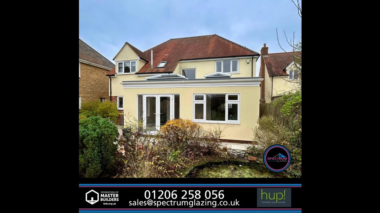 Single storey Hup! flat roof extension in Wormingford Essex