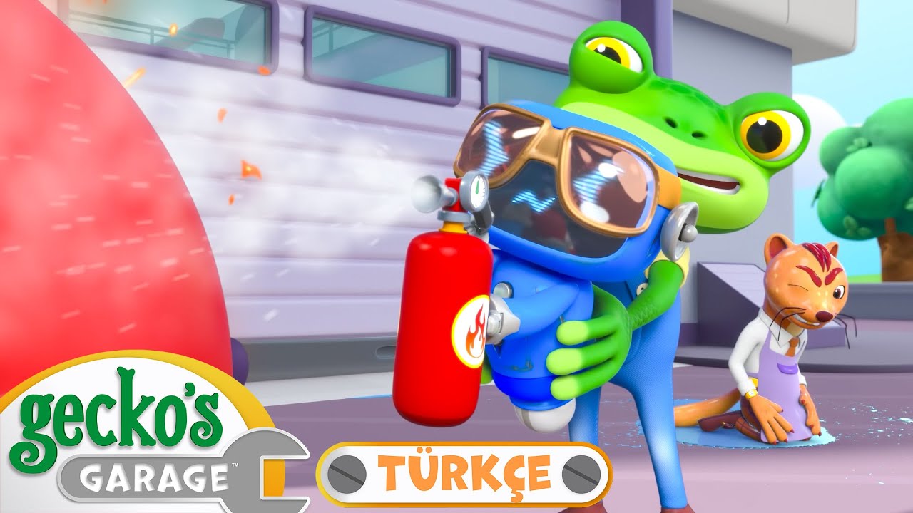 İtfaiye Gecko 🚒 | 🐸 Gecko'nun Garajı - Çocuklar için Kamyonlar