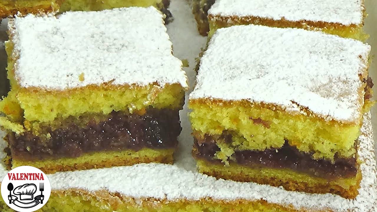 Mamin Žuti Kolač sa Džemom-Starinski Jednostavni,Jeftini,Brzi Kolač-Vraća u Bezbrižno Detinjstvo❗💖