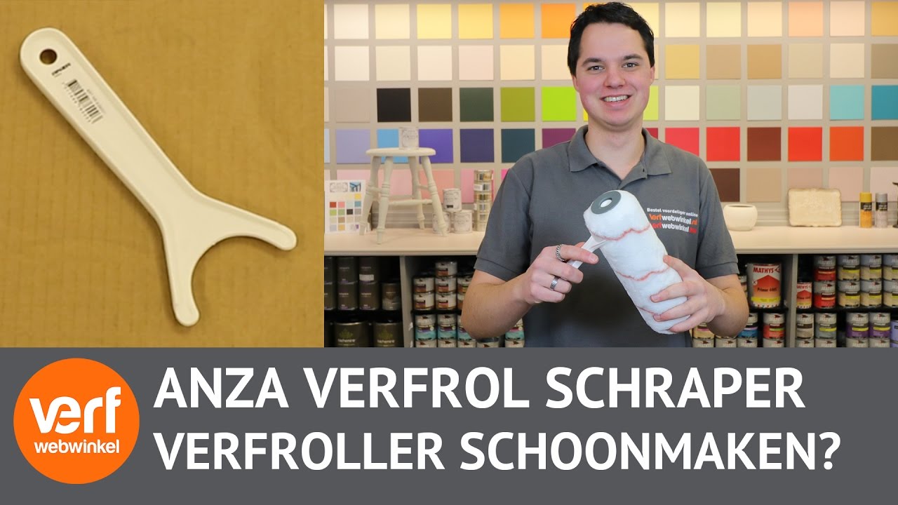 Verf besparen met de Anza Verfrol Schraper!
