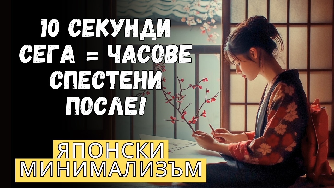 ЯПОНСКИ МИНИМАЛИЗЪМ: СИЛАТА НА 10 СЕКУНДИ ОРГАНИЗАЦИЯ