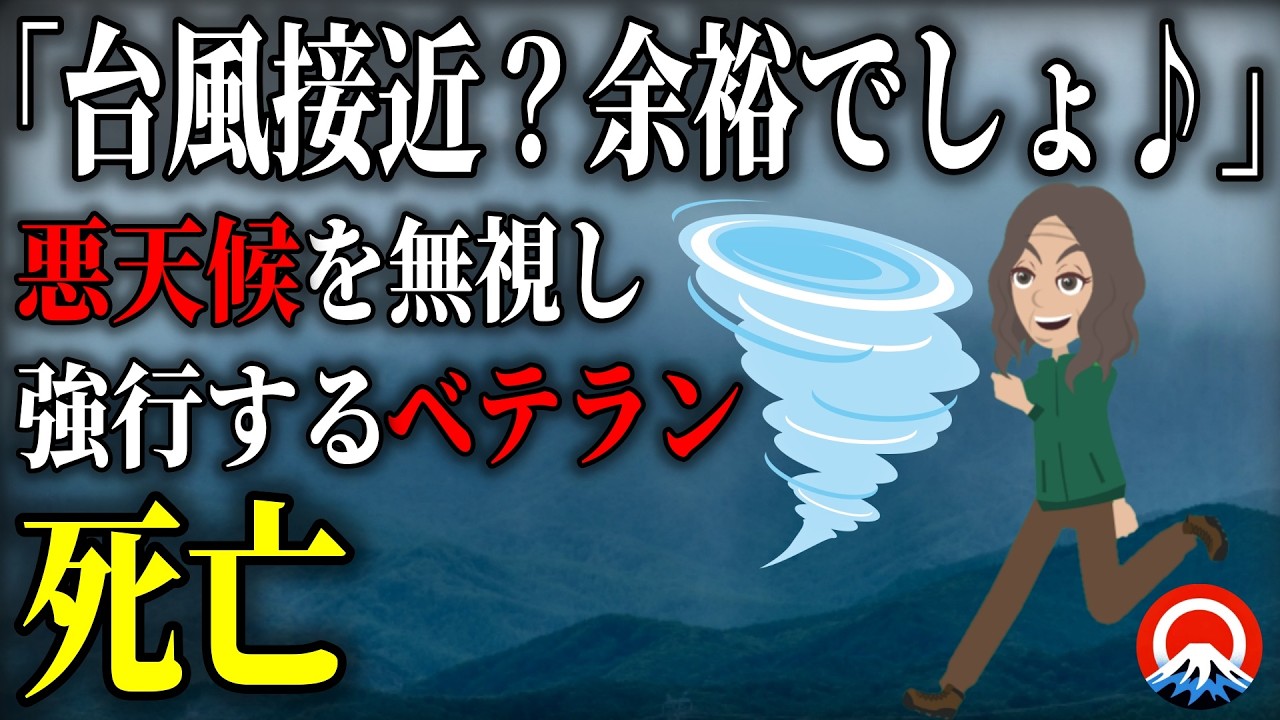 【台風】悪天候の山に強行した結果、、それを見た登山者たちは、、　2002年　大雪山遭難事故【地形図とアニメで解説】