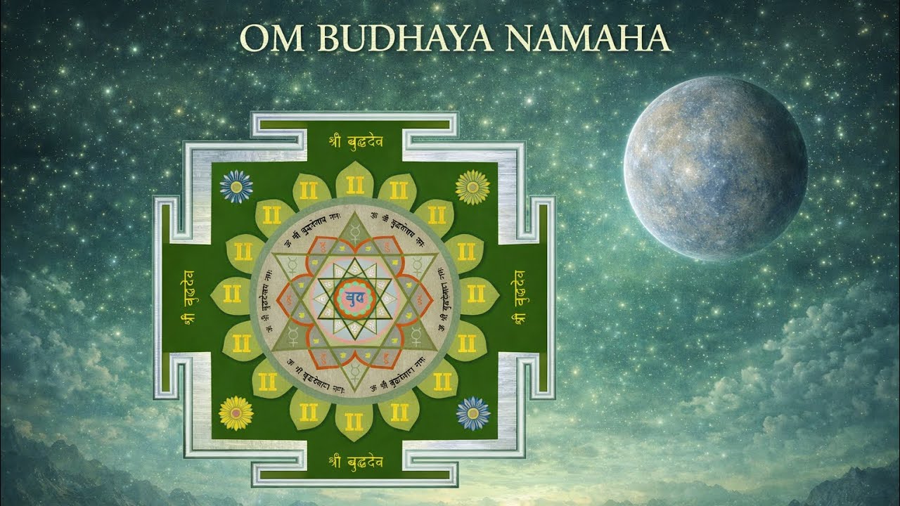 Мантра МЕРКУРИЯ 108 раз. Mercury Mantra 108 times. Om Budhaya Namaha