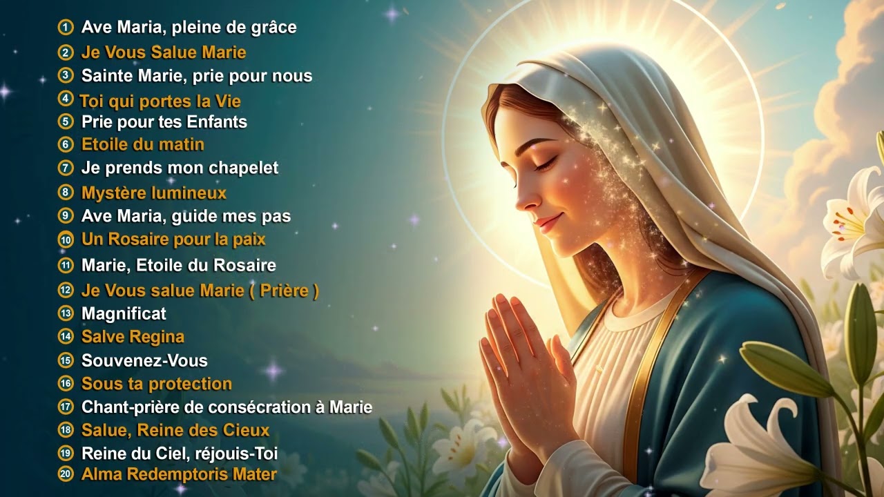 COMPILATION DES MEILLEURES CHANSONS A NOTRE DAME DU ROSAIRE