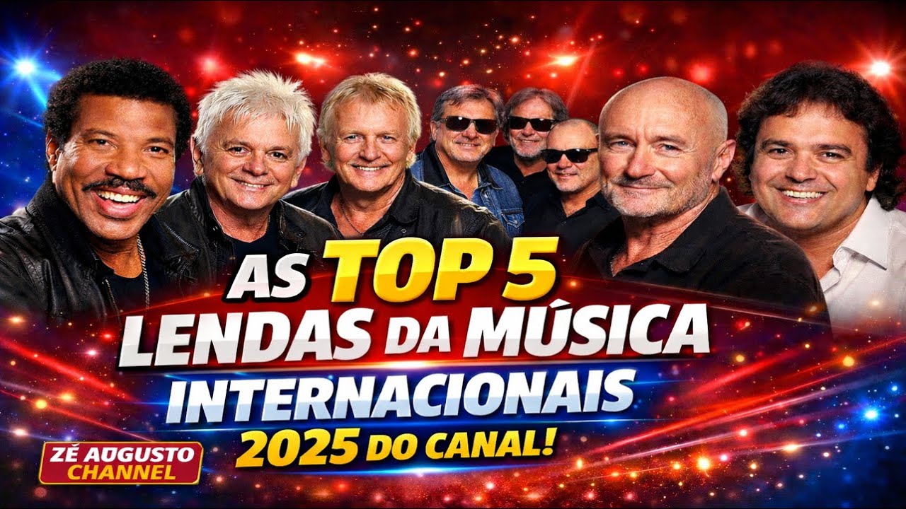 AS TOP 5 LENDAS DA MÚSICA INTERNACIONAIS DO CANAL 2025 