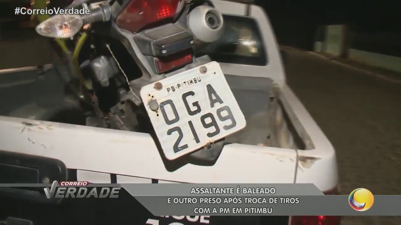 Assaltante é baleado e outro preso após troca de tiros com a PM em Pitimbu