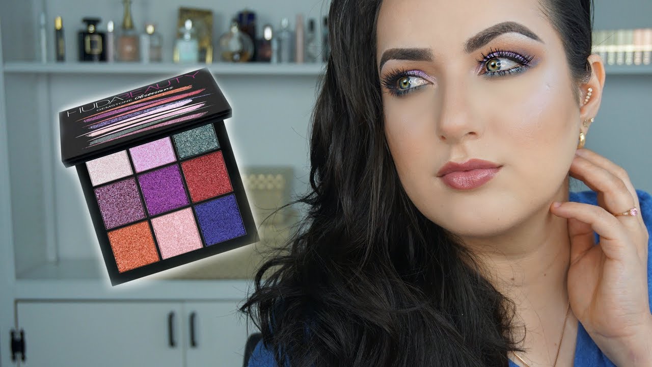NEW! Huda Beauty Gemstone Obsessions Palette! Swatches Review and Tutorial | Patty
