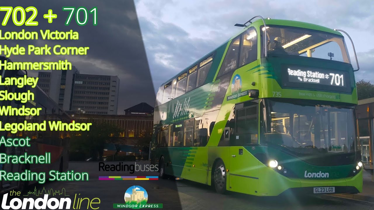 【14】Reading Buses The London Line Windsor Express R.t. 702+701 London Victoria ~ Reading Station
