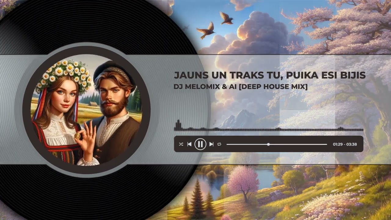 JAUNS UN TRAKS TU, PUIKA ESI BIJIS- DJ MELOMIX & AI  [DEEP HOUSE MIX]
