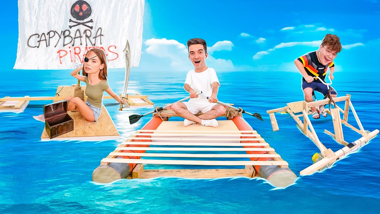 CINE CONSTRUIESTE MAI BINE O BARCA ACELA PRIMESTE 1000€ CHALLENGE !!