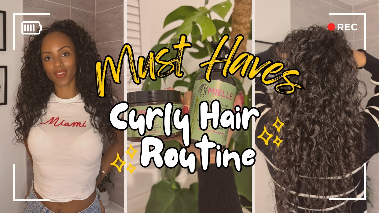 My curly hair routine & MUST have products for strong, healthy, moisturised hair | 3B curly hair ➰💦🌿