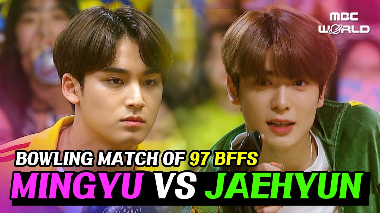 [C.C.] A bowling match between the two 97 best friends MINGYU & JAEHYUN #SEVENTEEN #NCT