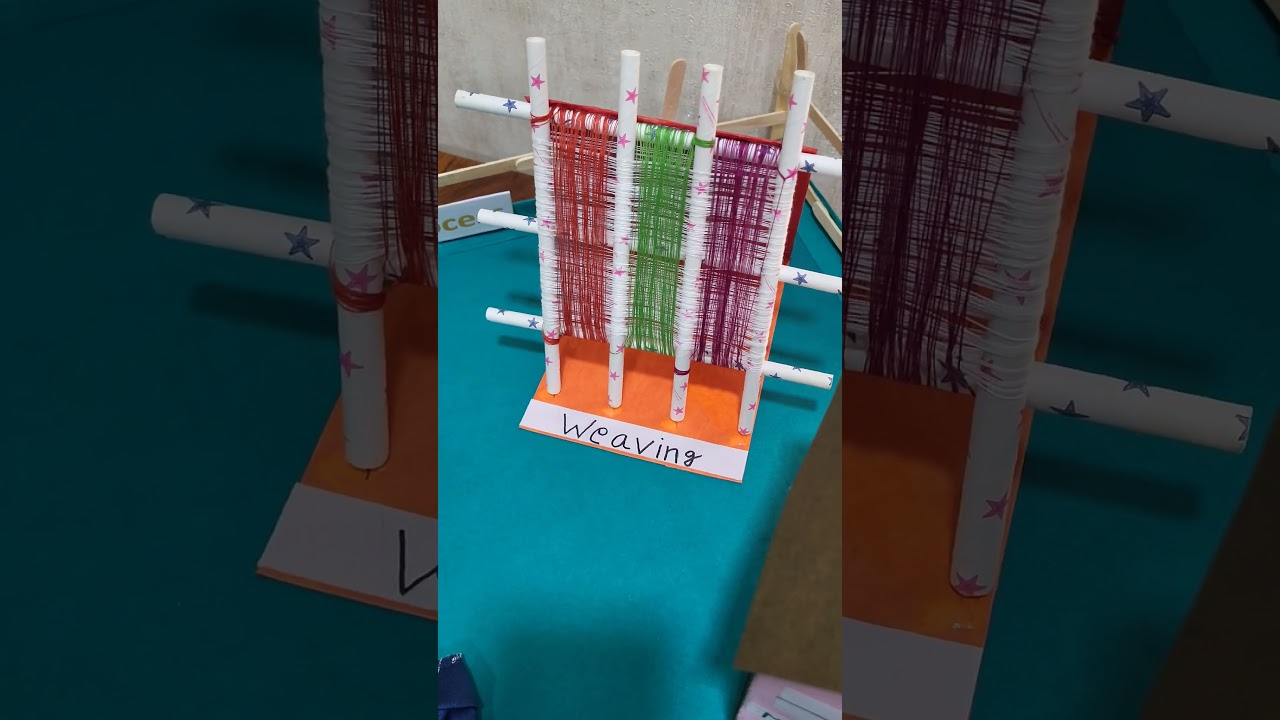 Textile manufacturing process | School model making project #shorts #textile