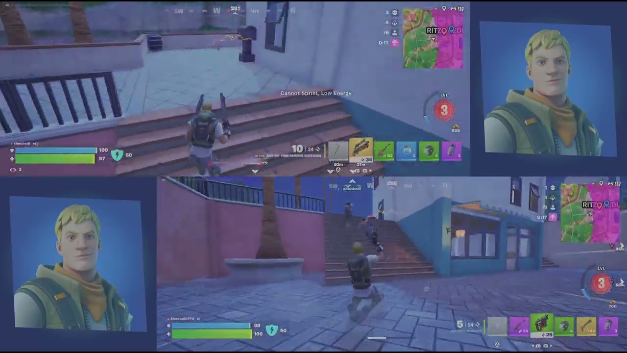 Fortnite crazy blitz royale duo gameplay