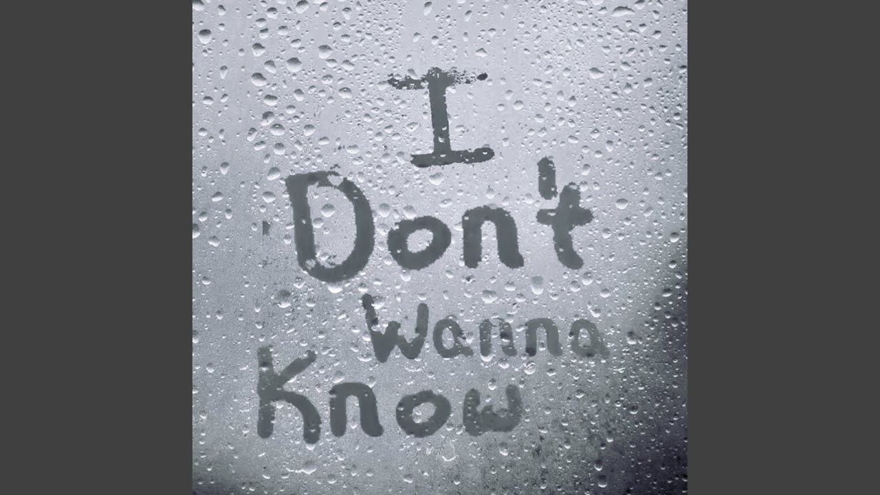 I Don't Wanna Know