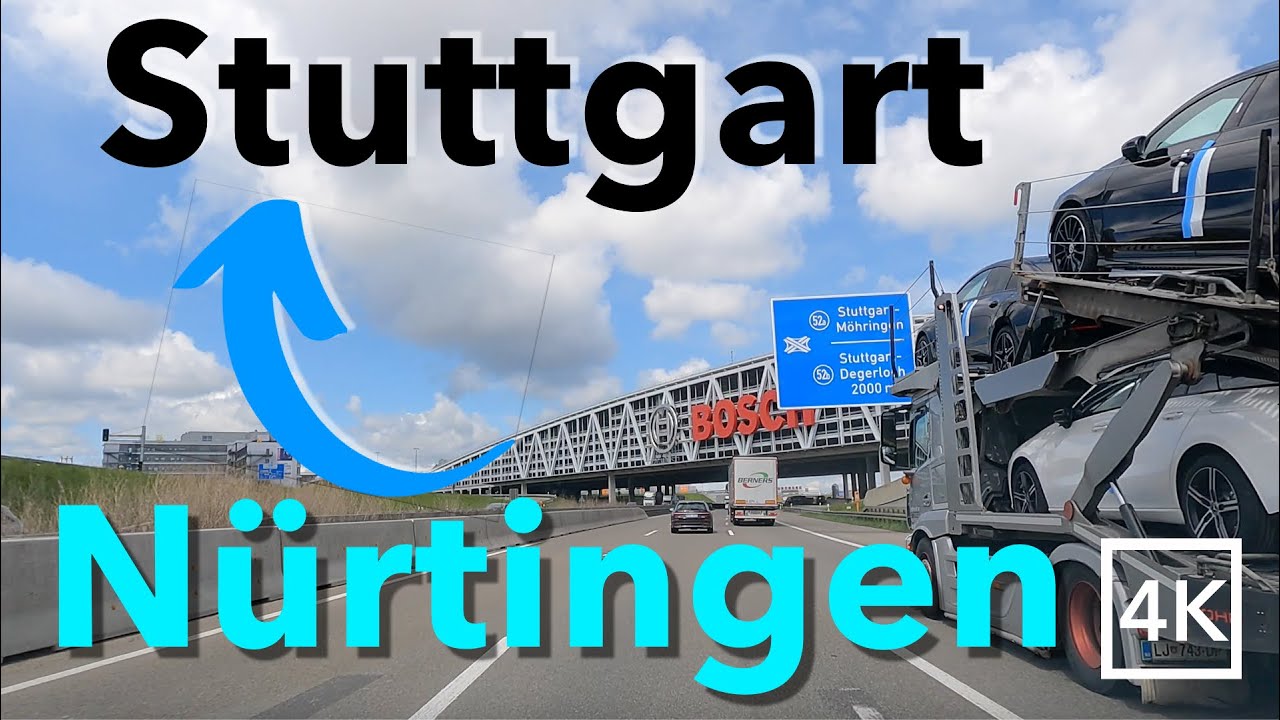 Driving from NÜRTINGEN to STUTTGART