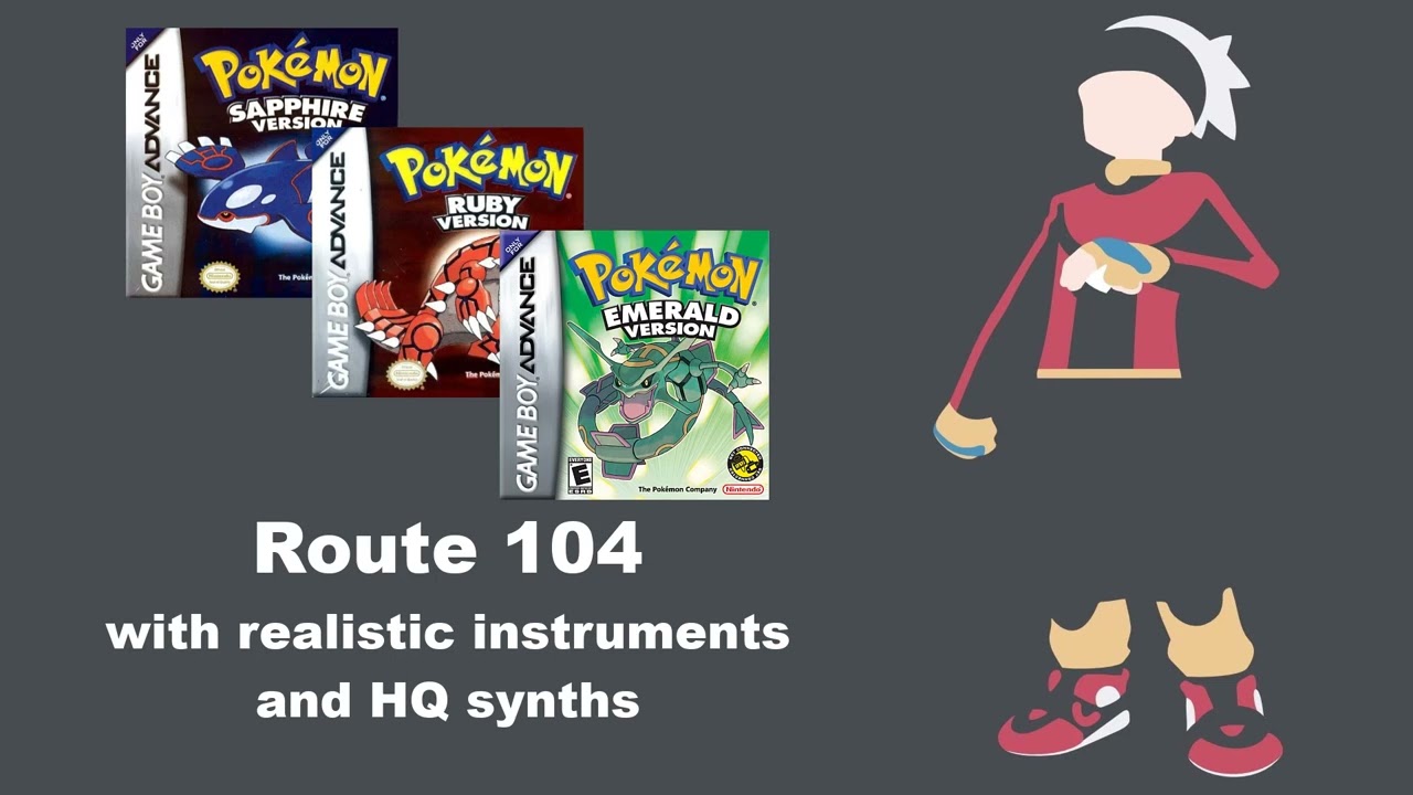 Route 104 with realistic instruments