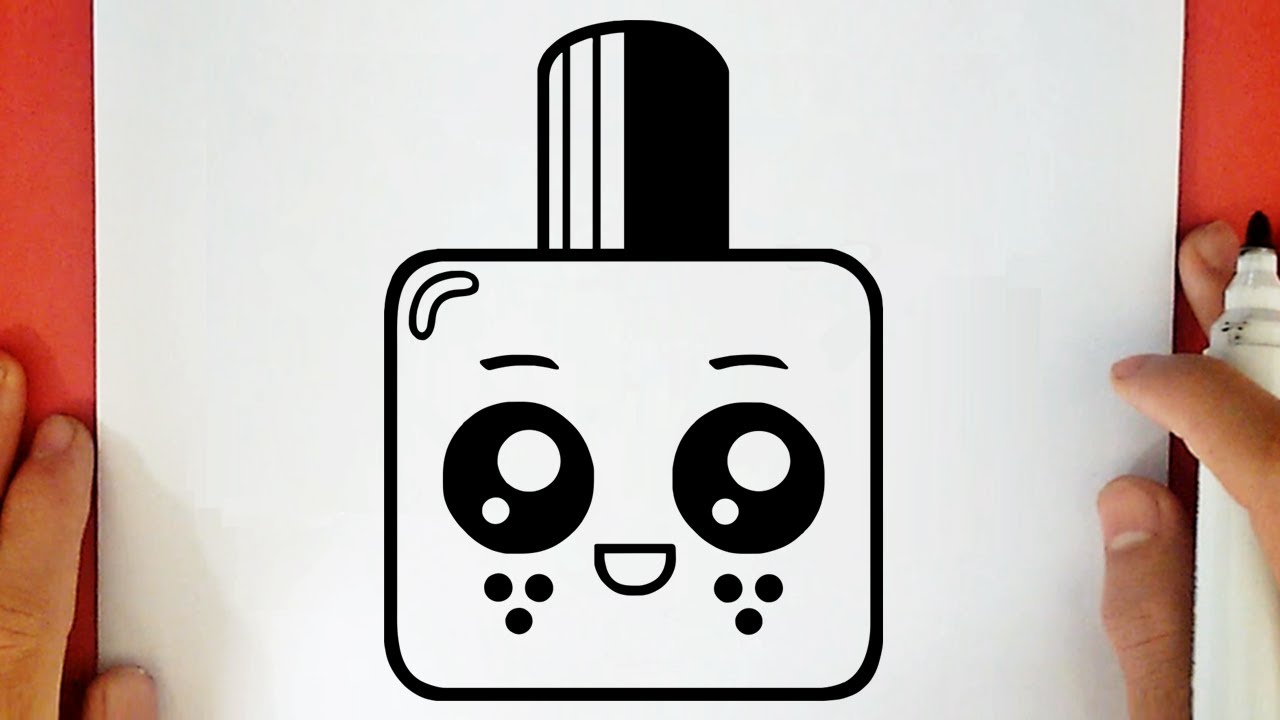COMMENT DESSINER UN FLACON DE PARFUM KAWAII