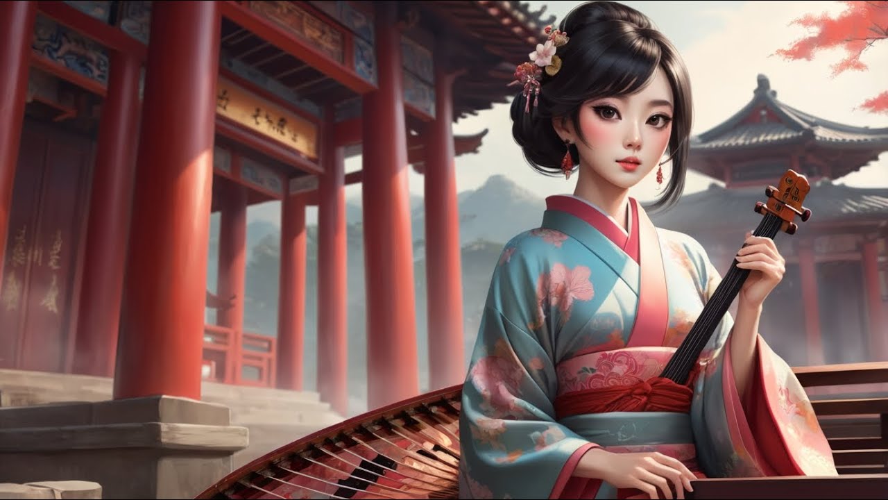 Best Modern Asian Music Upbeat-Traditional Instrument Relaxing Music Guzheng Bamboo Flute