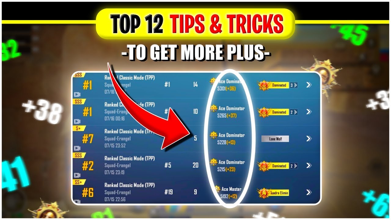🔥 Top 12 Tips To Get More Plus in BGMI  & PUBG Mobile | How to Get More Plus Points in BGMI?