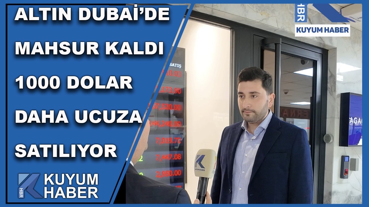 Altın Dubai'de Şu An 1000 Dolar Daha Ucuz. Savaş Dolayısı İle Arz Fazlası Oluştu
