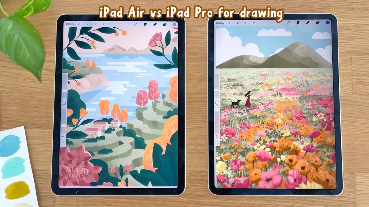 iPad Air против iPad Pro для рисования и PROCREATE — что выбрать? (Модели до 2024 года)