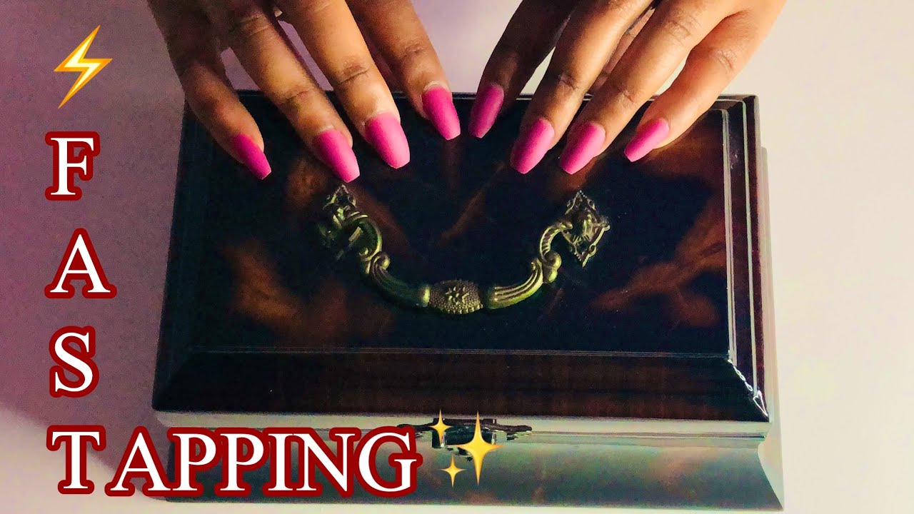 ASMR⚡️Fast Tapping on Wooden Jewelry Box(No Talking)