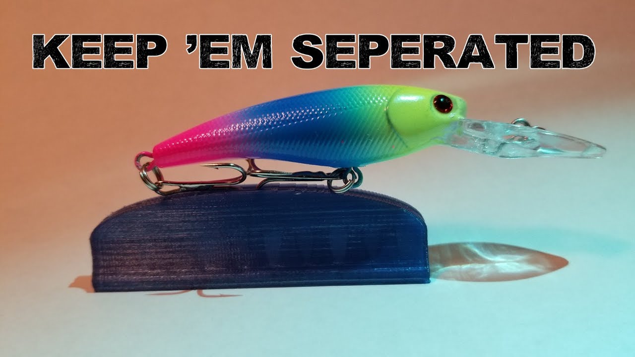 Crankbait Keeper tackle box solution project tutorial Tinkercad