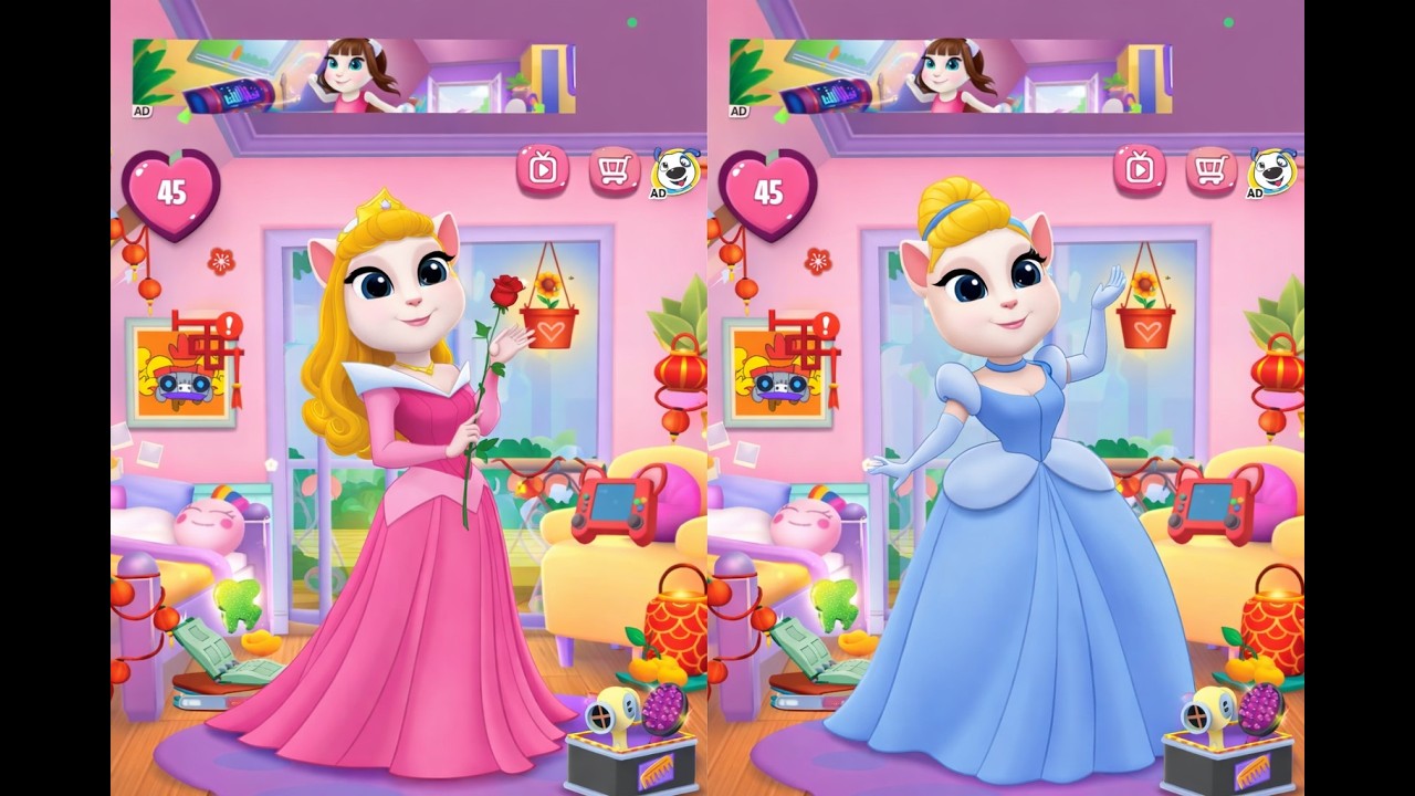 WOW! Angela Turns Into 2 Princesses 😱👑