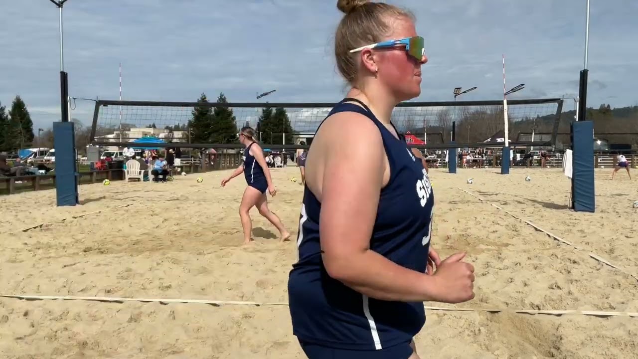 SCC Beach VB - Bre & AJ vs Siskiyous 