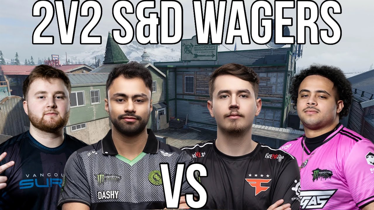 Dashy & TJHaLy против FaZe Duo O4 & Drazah в напряженной игре на ставках S&D.