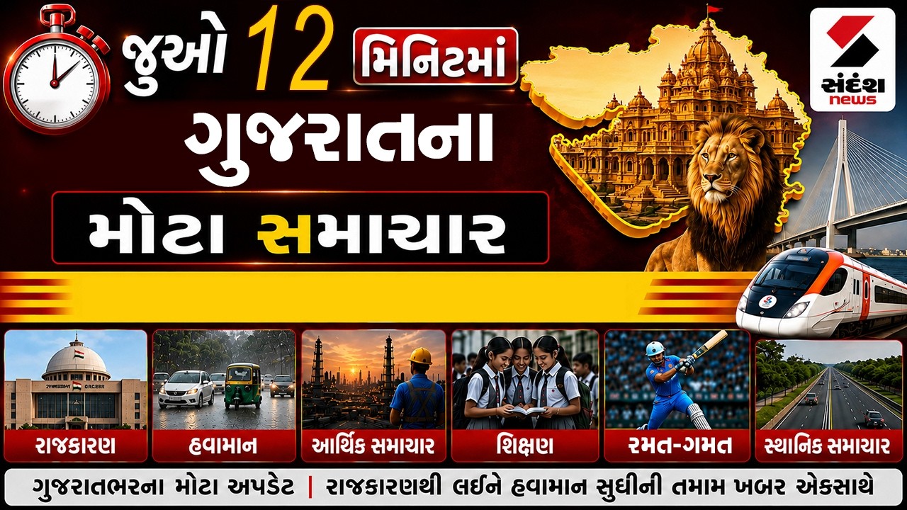 Superfast News LIVE | જુઓ આજના ગુજરાતના સૌથી મોટા સમાચાર | Gujarat | Sandesh News