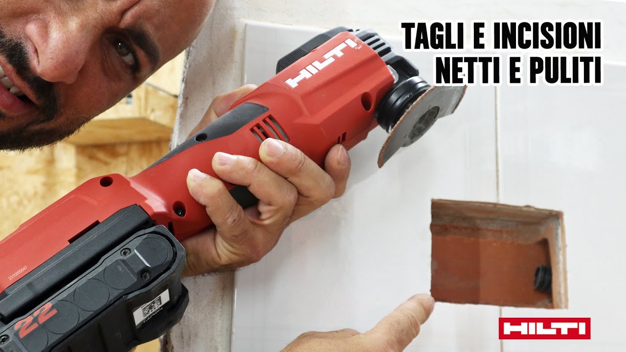 Tagliare, incidere e levigare con un unico multiutensile cordless a batteria - SMT6-22 Hilti