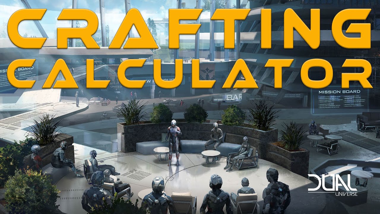 Dual Universe: 3rd Party Tools - Crafting Calculator
