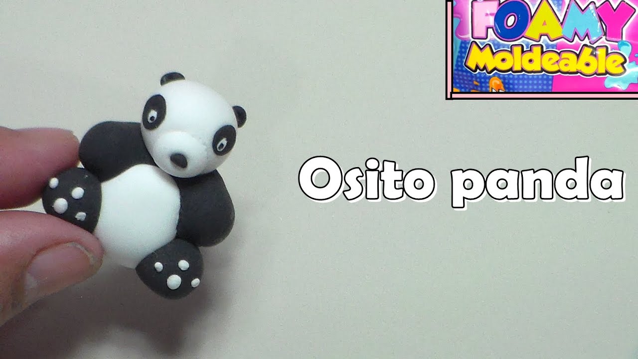 Osito Panda (miniatura) / Foamy moldeable