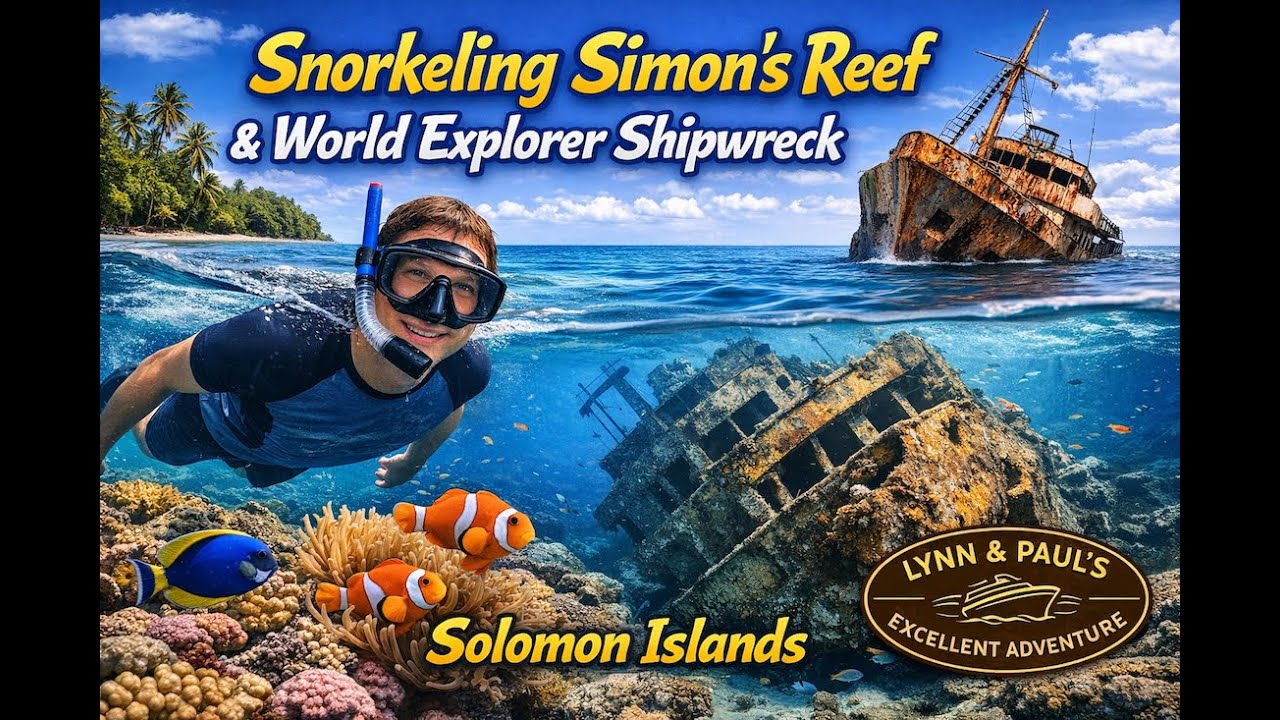Snorkeling Simon’s Reef and World Explorer Shipwreck — Solomon Islands