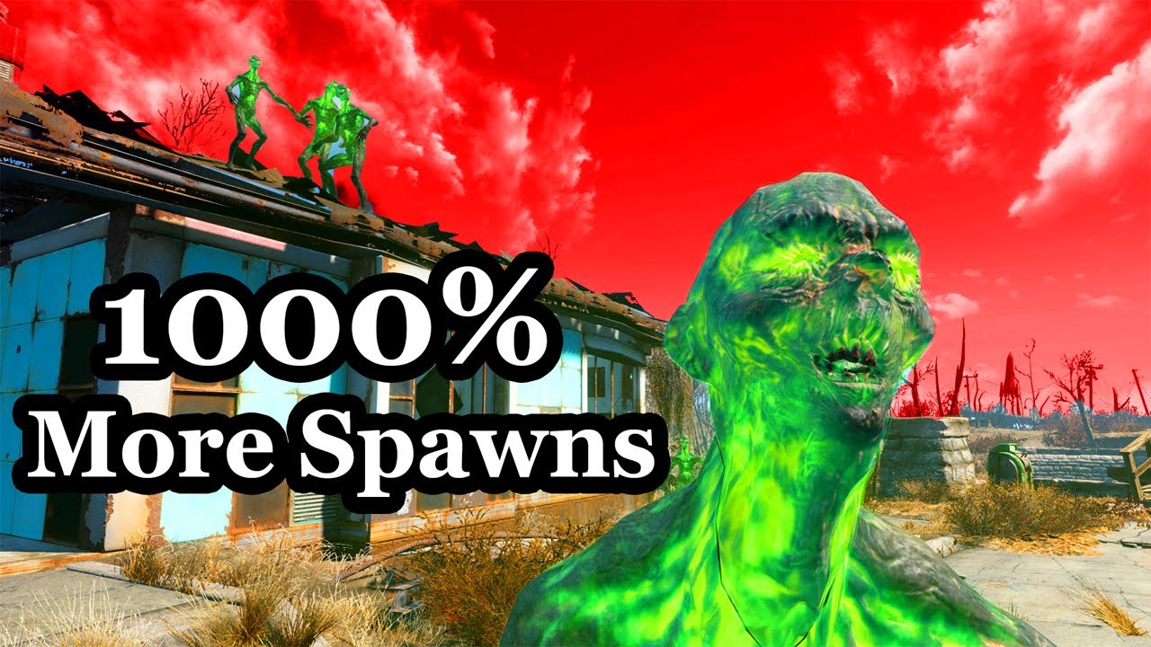 Fallout 4 with 1000% Higher Spawn Rate