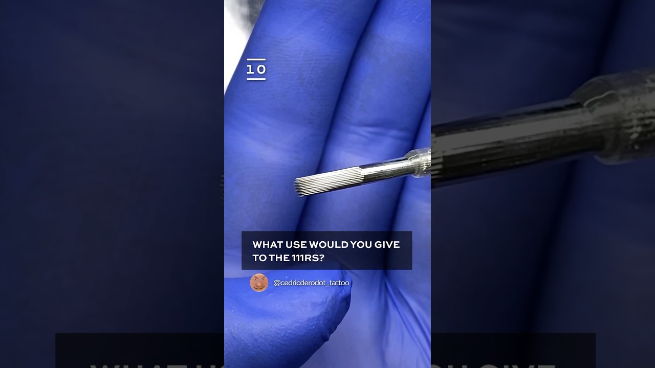 Tattoing with 111RS needle #shorts #tattoo #tattooneedle #tattooist #tattooartist #learntattooing