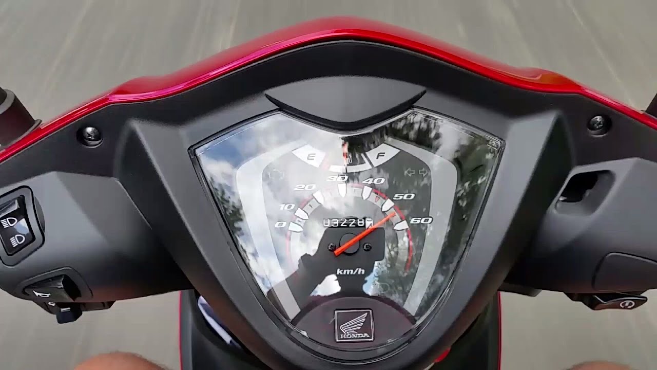 Honda Vision NSC50 scooter with Polini Hi speed variator | Pre and after installing