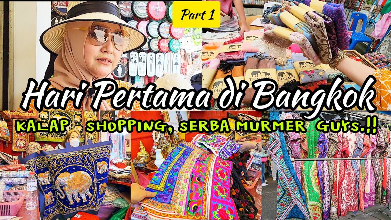 Baru landing di Bangkok langsung kalap borong oleh-oleh di Chatuchak weekend market, murmer banget.!