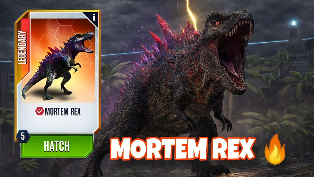 🔥 MAX LEVEL MORTEM REX UNLOCKED! Legendary Hybrid Showcase | Jurassic World: The Game