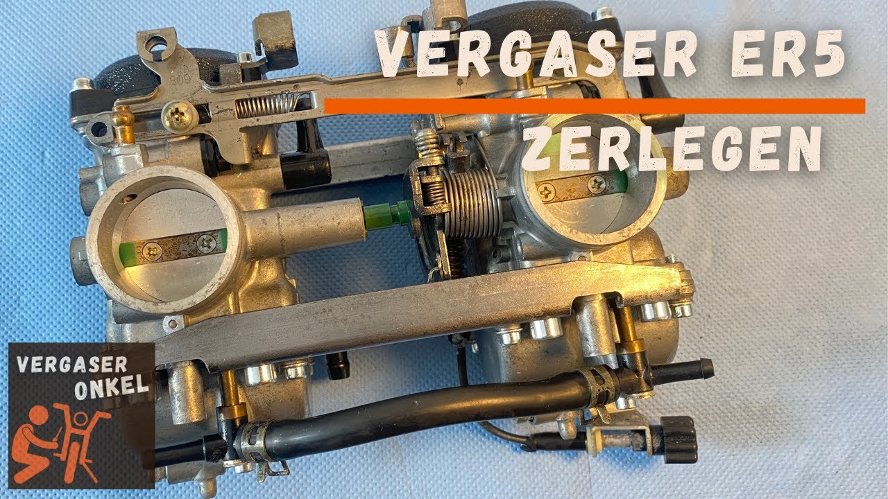 Vergaser Kawasaki ER-5 zerlegen, ausführlich erklärt vom Vergaseronkel