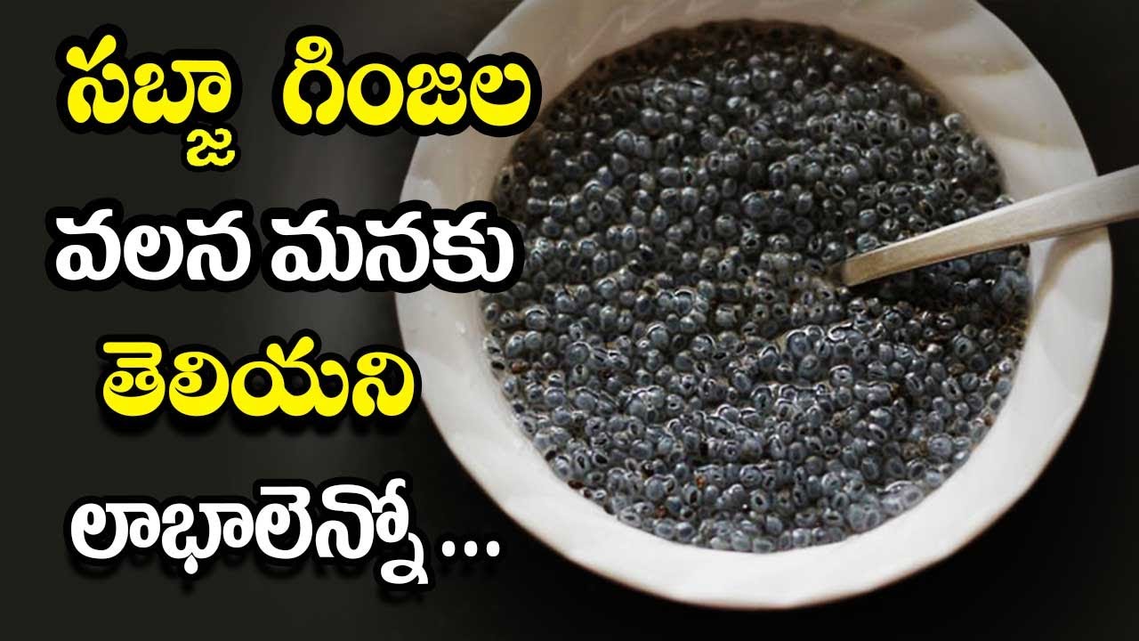 Good Health Benefits and uses of Sabja basil Seeds - Mana Arogyam Telugu Health Tips