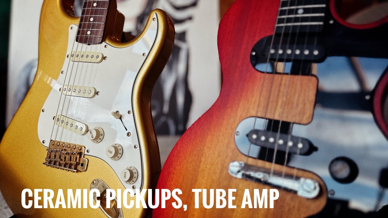 Electric Guitar  Ceramic Pickups Through a Fender Tube amp. The Blues Jr.