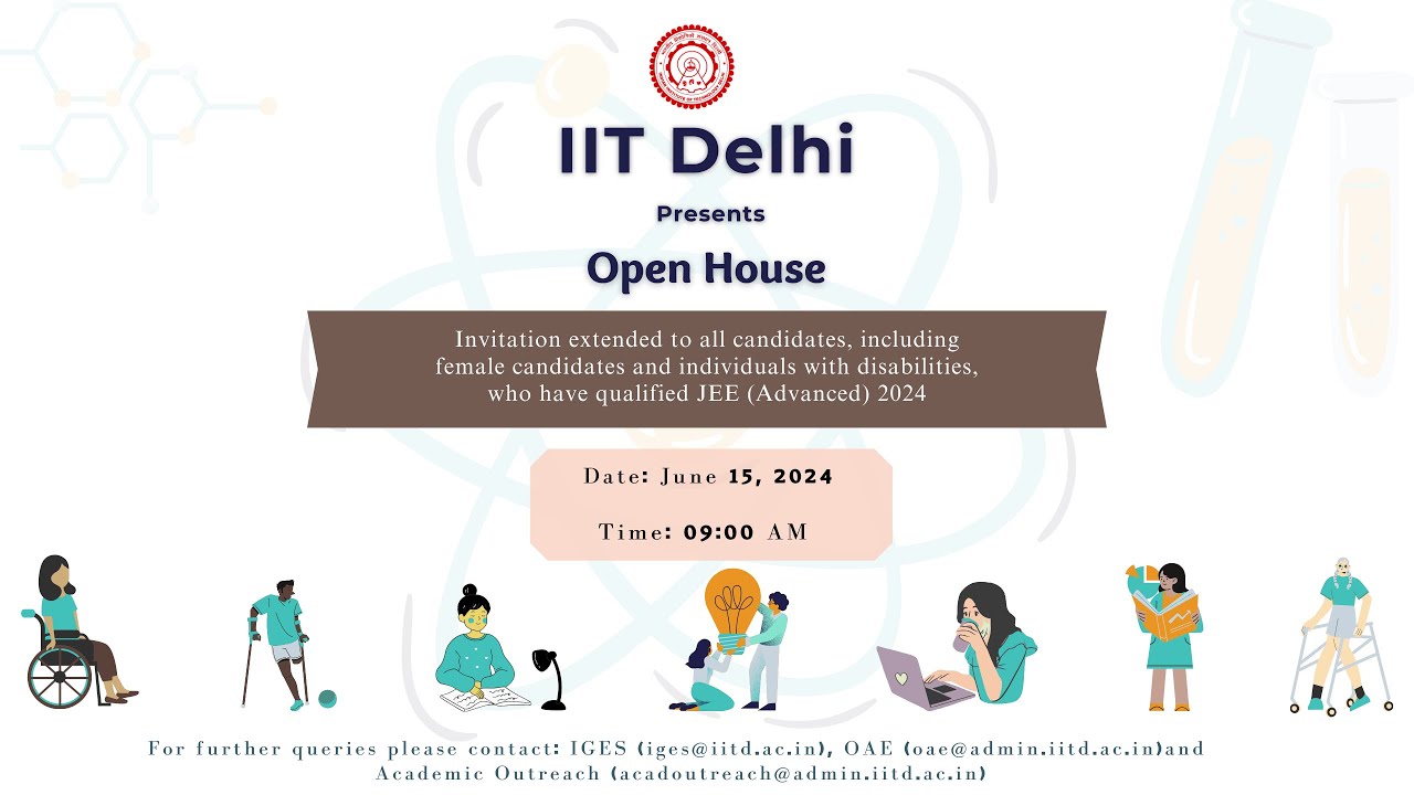 IITD Open House 2024 for JEE (Advanced) Qualified All Candidates