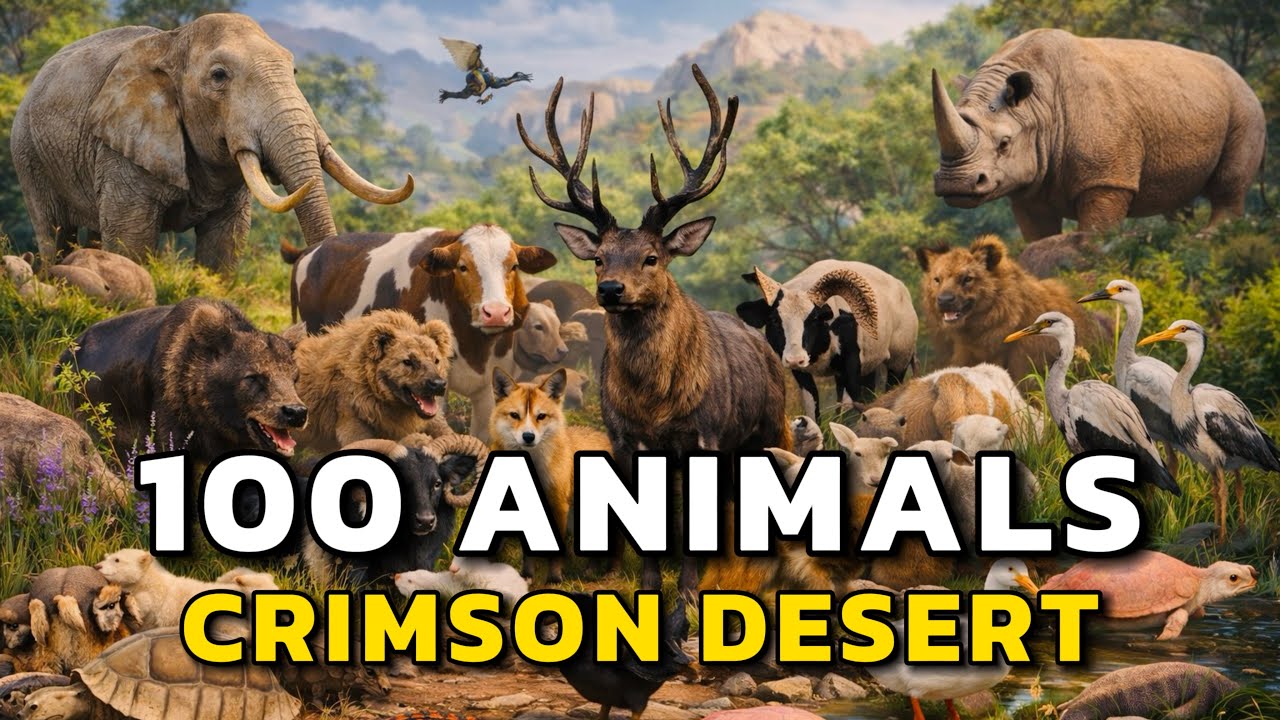 100 Animals in Crimson Desert You Need to See - Wildlife Showcase