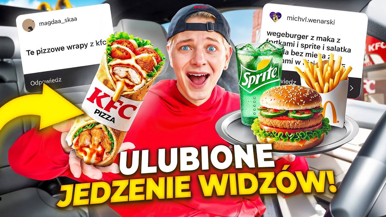TESTUJĘ ULUBIONE JEDZENIE WIDZÓW Z FAST FOODÓW 😱 #2  | Dominik Rupiński